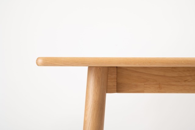 オークのシンプルモダンなダイニングテーブル 135cm 150cm form F6-104 105