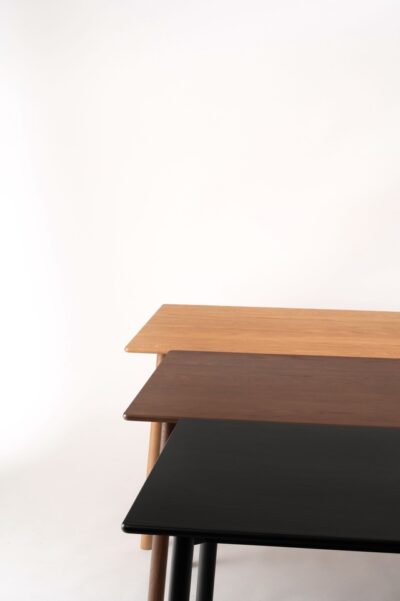 オークのシンプルモダンなダイニングテーブル 135cm 150cm form F6-104 105